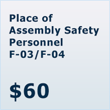 Place of Assembly Safety Personnel F-03/F-04